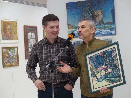 В Зеленодольской художественной галерее состоялось открытие двух выставок — художников Рушана Хисамова и Туктара Мухамадеева