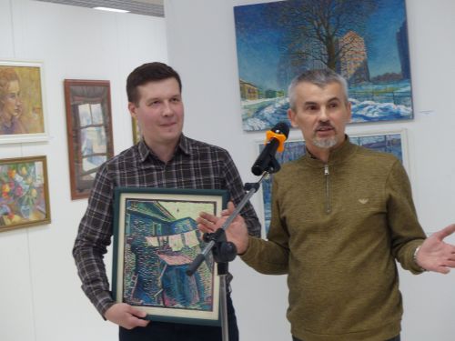 В Зеленодольской художественной галерее состоялось открытие двух выставок — художников Рушана Хисамова и Туктара Мухамадеева