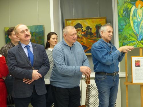 В Зеленодольской художественной галерее состоялось открытие двух выставок — художников Рушана Хисамова и Туктара Мухамадеева