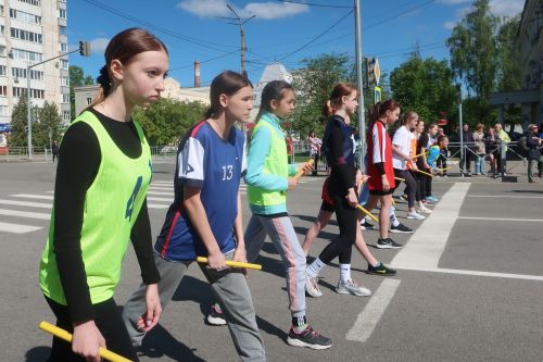 В Зеленодольске состоялась легкоатлетическая эстафета, посвященная 78 годовщине Победы в ВОВ