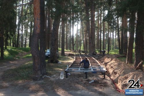 Большие работы. В парке имени Алтынова в Зеленодольске проложат вело- и пешеходную дорожки
