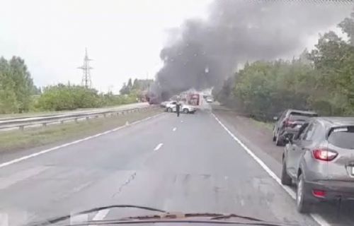 Один человек сгорел заживо в результате страшной аварии в Татарстане