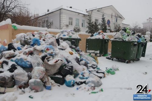 Ситуация с вывозом мусора в Зеленодольске радует далеко не всех