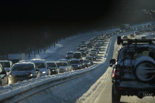 На трассе М5 в Татарстане возобновили движение после ограничений из-за непогоды