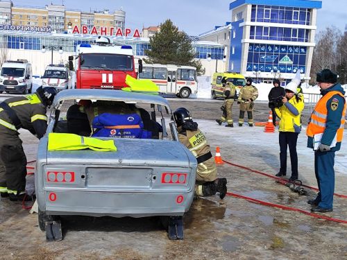В Зеленодольске провели республиканские соревнования по проведению аварийно-спасательных работ