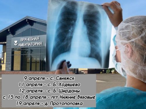 На территории Нижневязовского врачебного участка работает передвижная флюорографическая установка