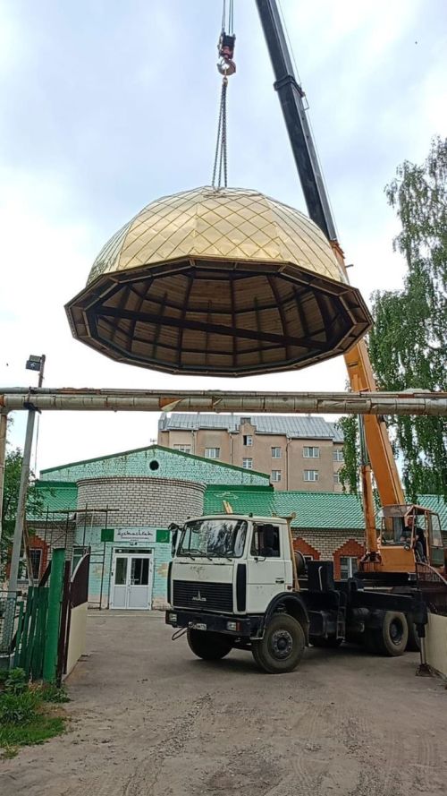 В Зеленодольском медресе установили купол