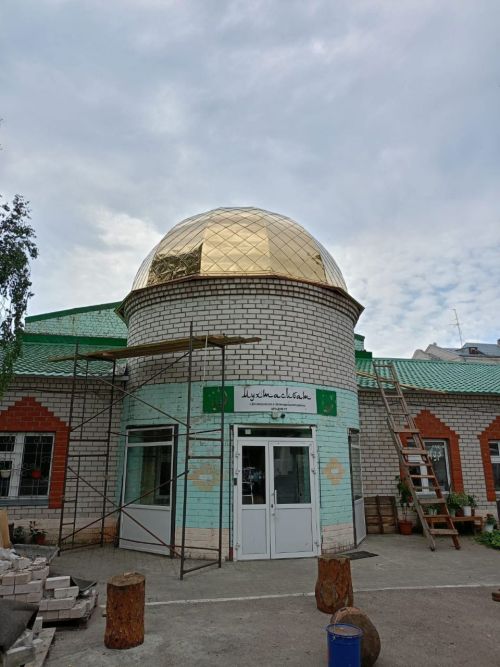 В Зеленодольском медресе установили купол