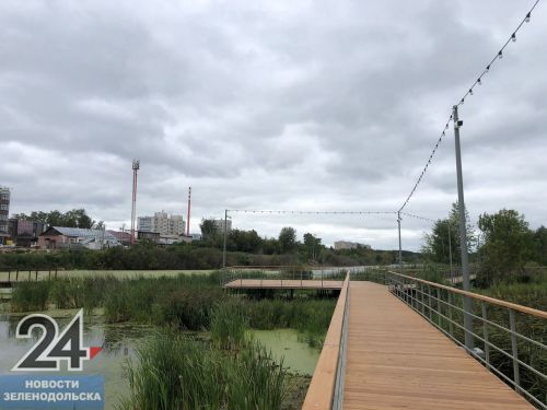 Новая набережная в посёлке Васильево