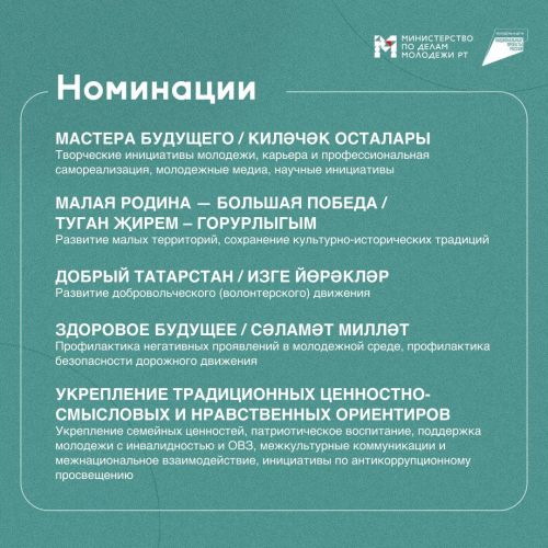 Минмолодежи Татарстана объявило грантовый конкурс для граждан