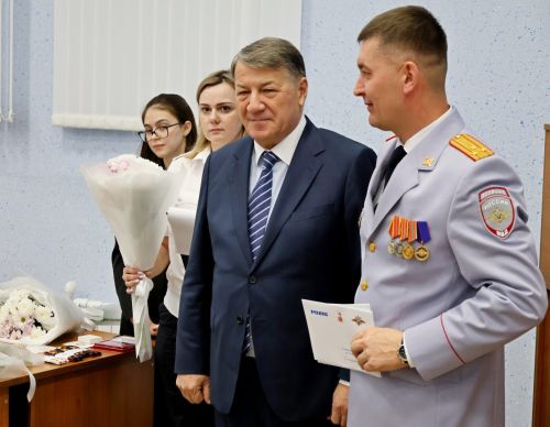 Радик Хасанов поздравил с праздником личный состав Зеленодольского ОМВД