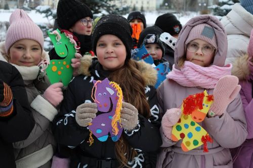 Ученики зеленодольского лицея №14 окунулись в зимнюю сказку