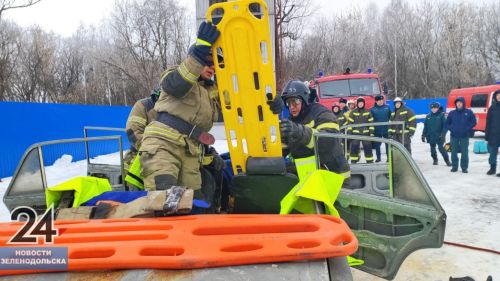 В Зеленодольске прошли соревнования пожарных по оказанию помощи пострадавшим при ДТП