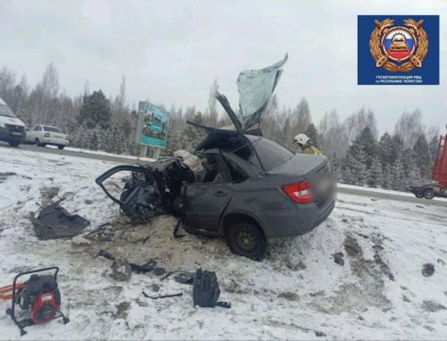 Водитель погиб при столкновении двух автомобилей в Татарстане