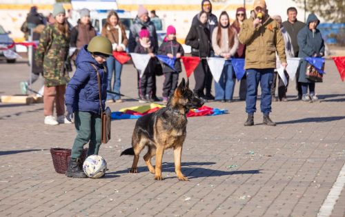 В Зеленодольске прошла спортивно-патриотическая эстафета «Фронтовые собаки»