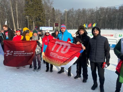 В Зеленодольске прошли республиканские соревнования среди работающей молодежи по лыжным гонкам