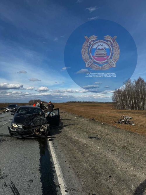 Водитель за рулем BMW спровоцировал ДТП на трассе Татарстана: есть двое погибших