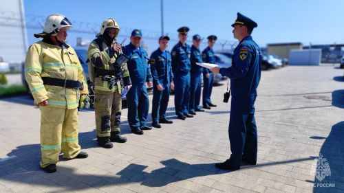 Зеленодольские огнеборцы впервые провели пожарно-тактические учения на территории Свияжского логистического центра
