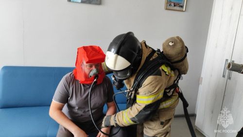 Зеленодольские огнеборцы впервые провели пожарно-тактические учения на территории Свияжского логистического центра
