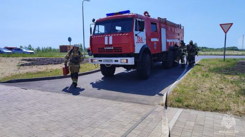 Зеленодольские огнеборцы впервые провели пожарно-тактические учения на территории Свияжского логистического центра