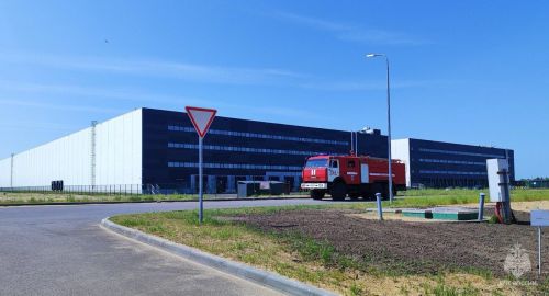 Зеленодольские огнеборцы впервые провели пожарно-тактические учения на территории Свияжского логистического центра