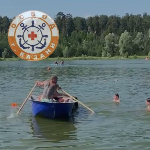 На озере Большое Лебяжье в Казани спасли тонущего сапбордиста