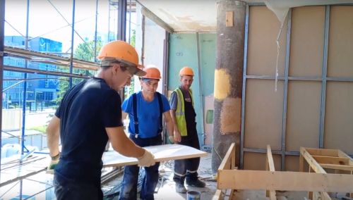 Продолжается капитальный ремонт ЦКИНТ им. Горького
