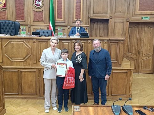 Ученик школы № 4 и воспитанник Центра творчества Никита Луков завоевал первое место в республиканском конкурсе проектов ГТО «По дорогам памяти»