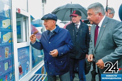 В Зеленодольском районе Раис Татарстана дал старт строительству двух новых объектов