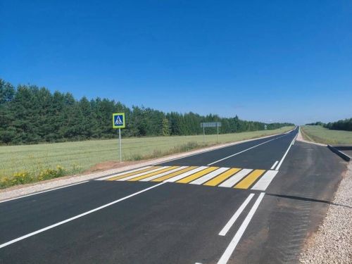 В Камско-Устьинском районе отремонтирован участок трассы Казань – Ульяновск
