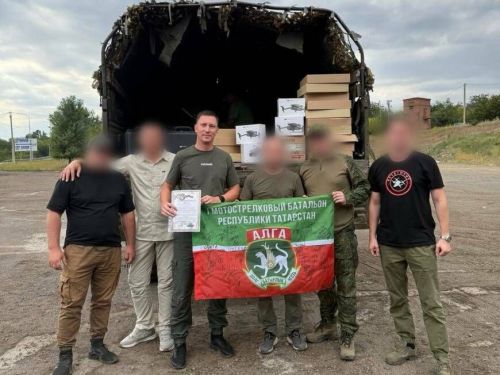 Военнослужащие батальона «Алга» получили новую партию гуманитарной помощи от мэрии Казани