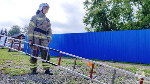 В Зеленодольске завершились соревнования по пожарно-строевой подготовке