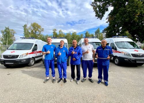 Автопарк Зеленодольской ЦРБ пополнили 4 автомобиля скорой помощи