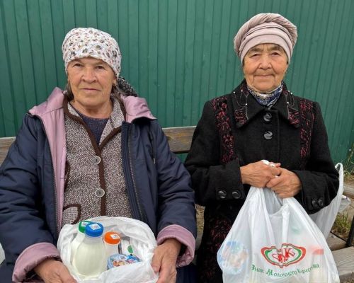 Зеленодольский молочноперерабатывающий комбинат поздравил подопечных «Доброй Казани» с Днём пожилого человека