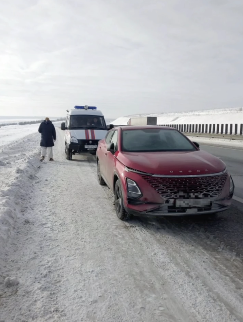 В Мамадышском районе РТ спасатели оказали помощь супругам, оказавшимися в замерзающей машине
