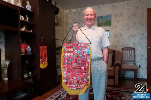 Старый значок из коллекции Александра Прокофьева посвящён 5000 номеру «Зеленодолки»
