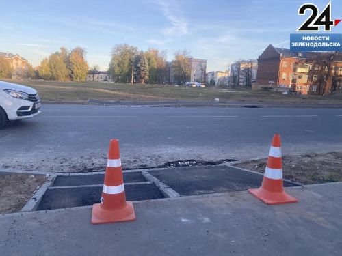 На улице Паратской в Зеленодольске прокладывают новый пешеходный переход