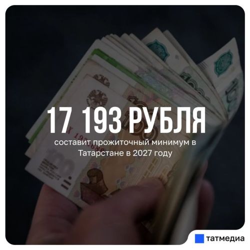 Правительство Татарстана утвердило новые значения прожиточного минимума на 2027 год