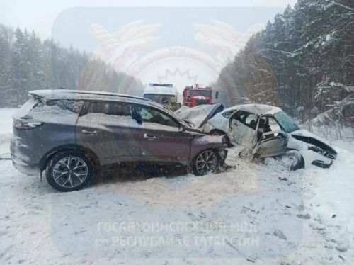 В Высокогорском районе РТ погибли супруги, выехав на встречную полосу