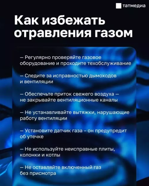 С начала года от отравления газом в Татарстане погибли 12 человек