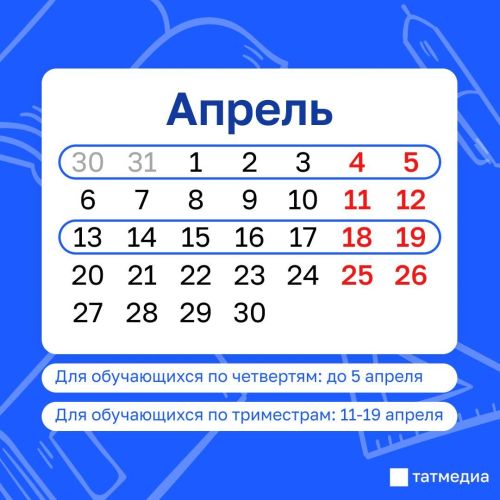 Школьники на весенних каникулах будут отдыхать до 5 апреля