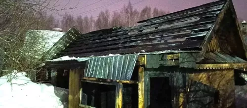 В поселке Грузинский сгорела частная баня