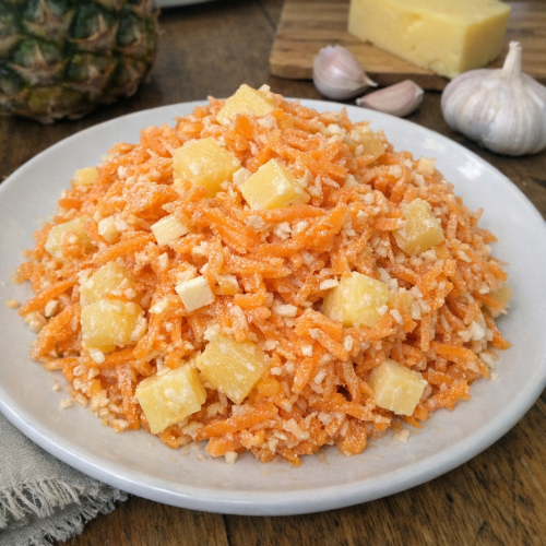 Морковь, ананас и сыр: салат, который съедают первым