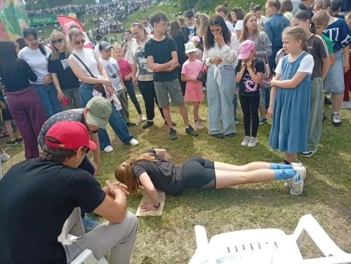 Жители Зеленодольска массово сдали спортивные нормативы во время празднования Сабантуя