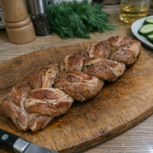 Как приготовить мясную «косичку» на сковороде