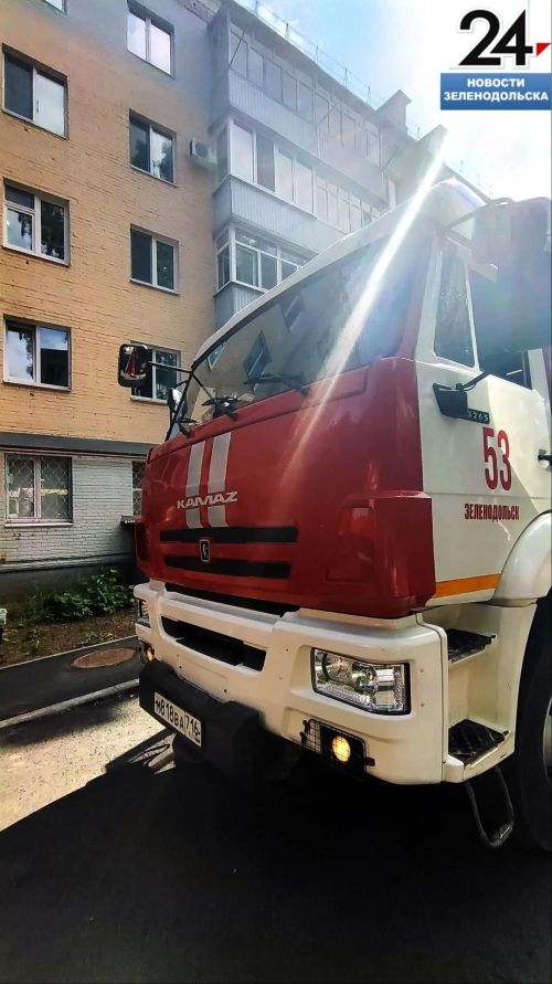 Пожар произошёл в одной из квартир в доме 18 на улице Фрунзе