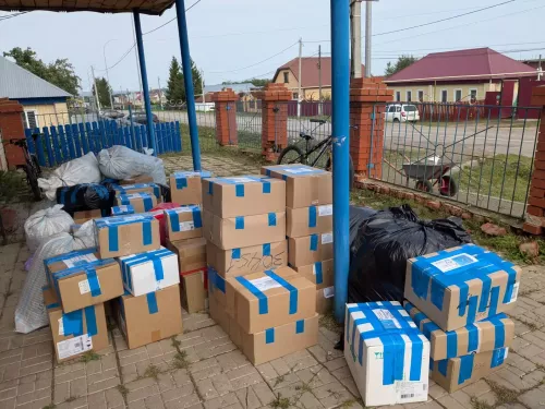 142-я партия гуманитарной помощи отправлена на фронт из села Нурлаты