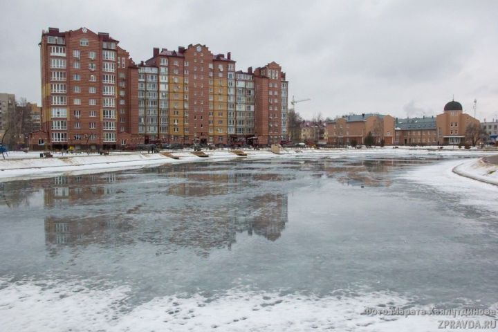 Мобильный репортер:  На озере тронулся лёд