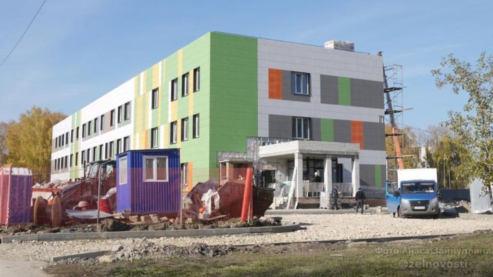 Строительные работы детской поликлиники в Зеленодольске планируют завершить к концу 2021 года