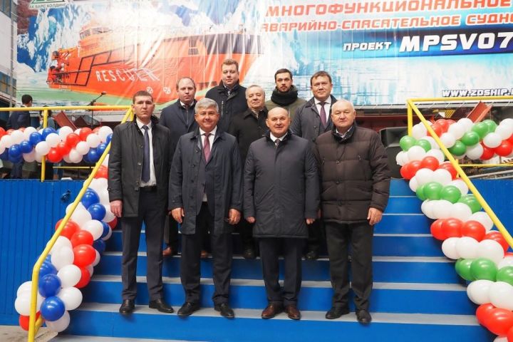 Новинка для горьковчан. В  Зеленодольске прошла торжественная церемония закладки судна проекта MPSV07